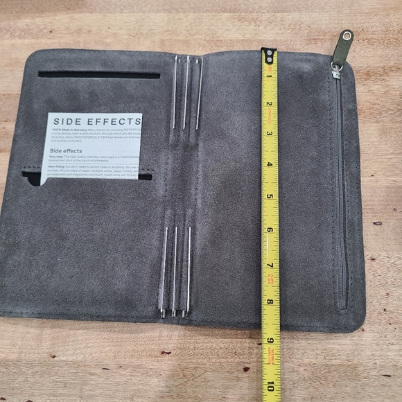 Roterfaden Taschenbegleiter A5 slim Standard TN Leather Notebook Cover+extras! - Picture 10 of 16